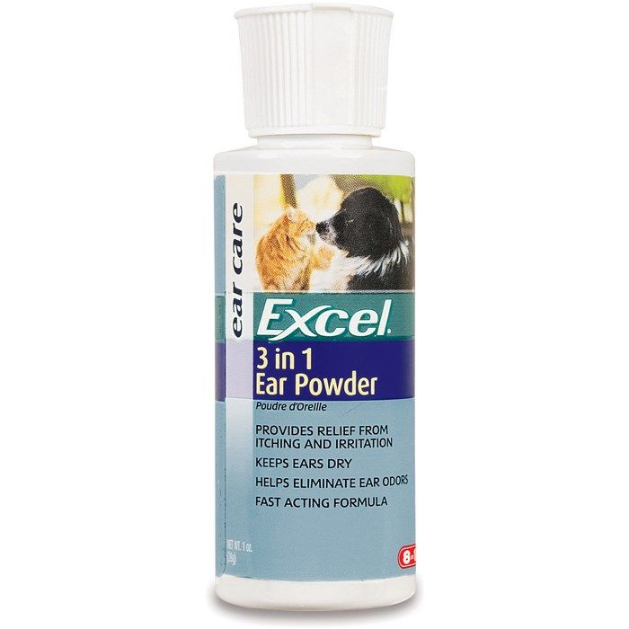 Пудра для ушей собак и кошек 8&1 Excel 3 in 1 Ear Powder 28 г.
