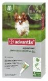 Капли для собак Bayer Advantix 40 до 4 кг.