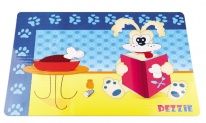 Коврик под миску для собак DEZZIE Собака с книгой